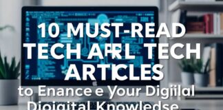 10 Must-Read Tech Articles to Boost Your Digital Savvy 10 Must-Read Tech Articles to Enhance Your Digital Knowledge